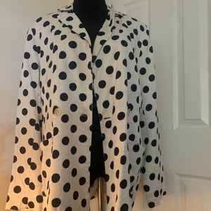 Top Shop Polka Dot Longline Blazer